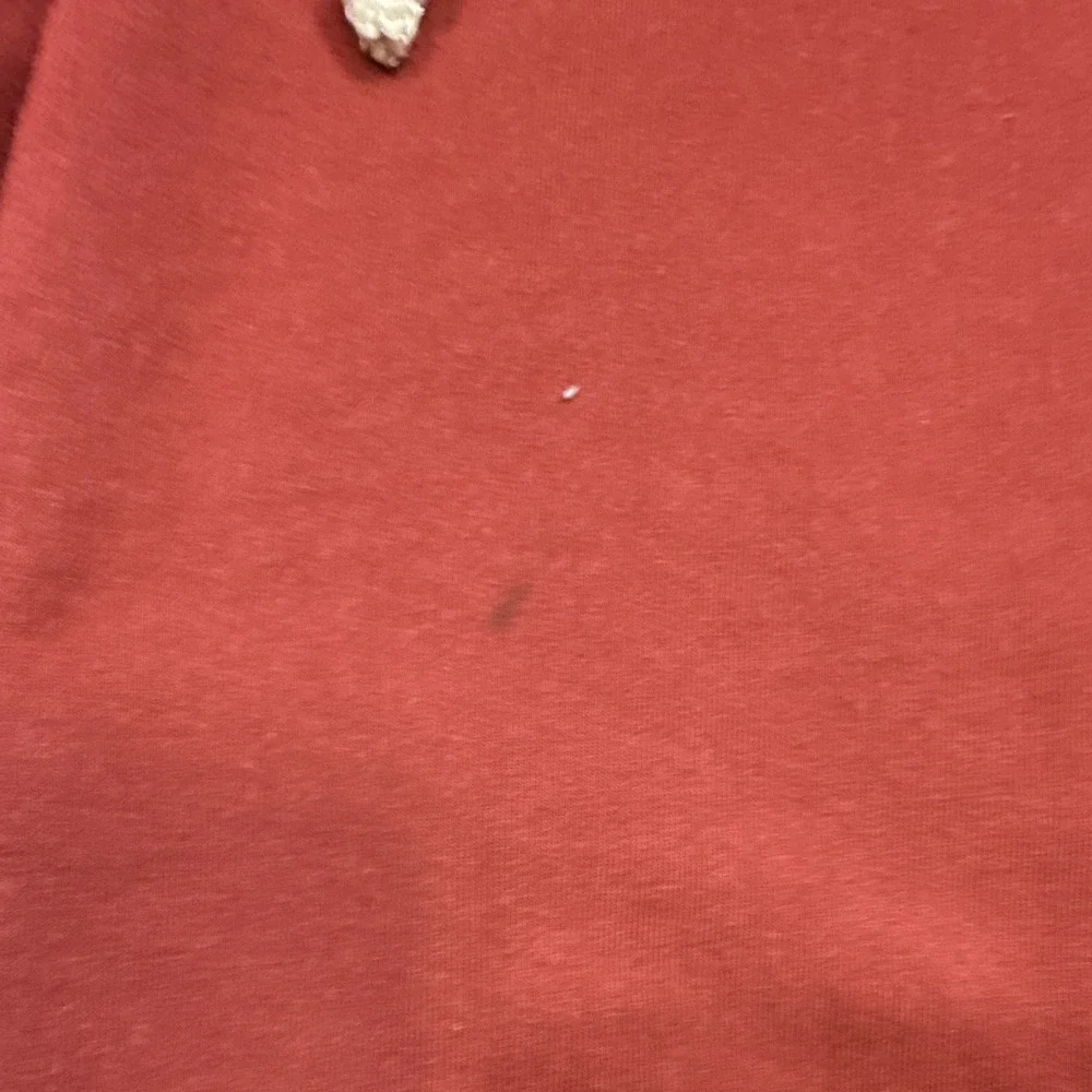 The North Face Men's Maroon Pullover Hoodie Logo Pockets Drawstring Size S